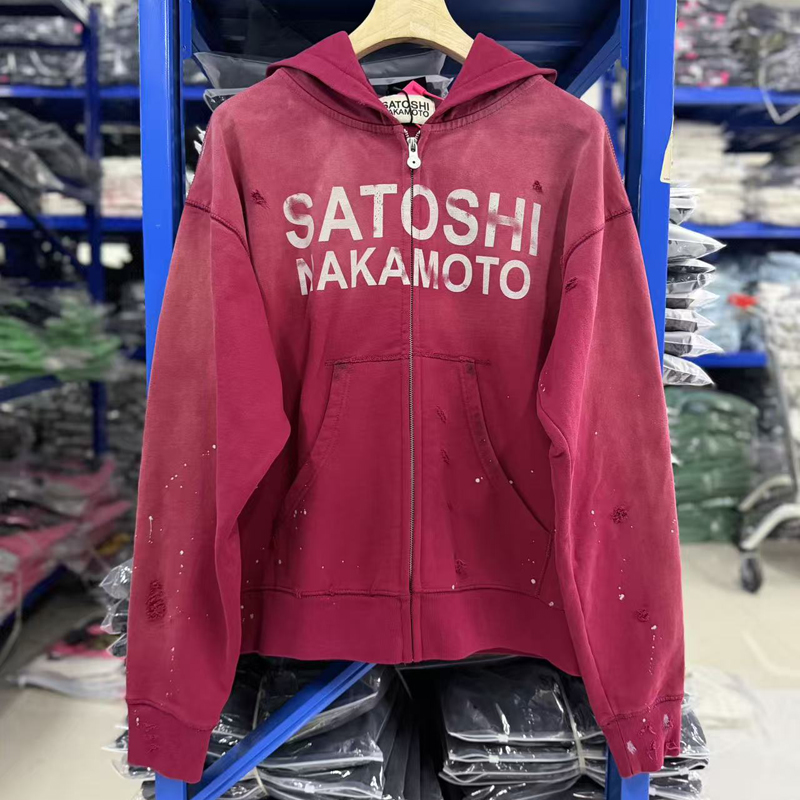 ストリートトレンド ヒップホップ サトシ・ナカモト カジュア - Vintage Zipper のレビューと価格