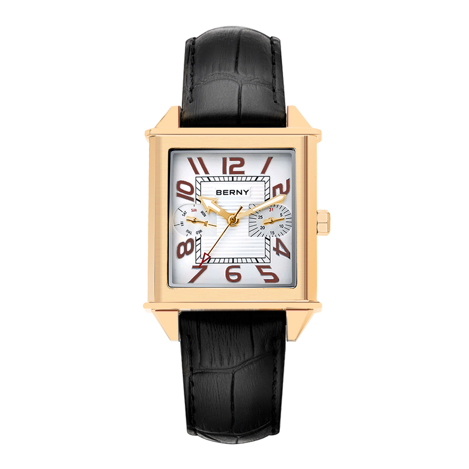 BERNY 6P25 クォーツ時計男性用ゴールデンニュースク - Vintage Watch Collecting のレビューと価格