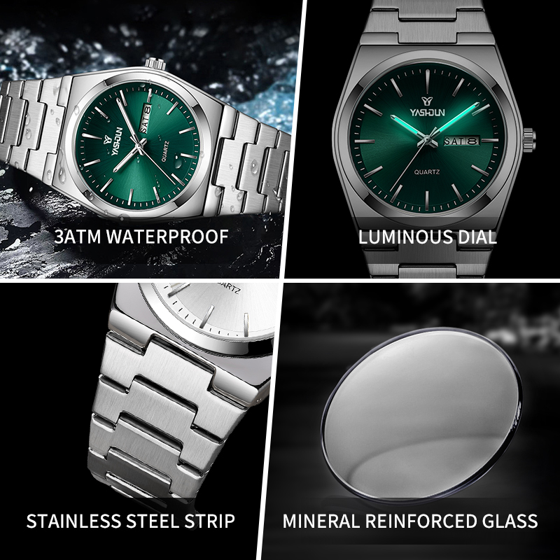 トップブランドの高級ステンレススチール製クォーツ腕時計、メン - Vintage Watch Collecting のレビューと価格