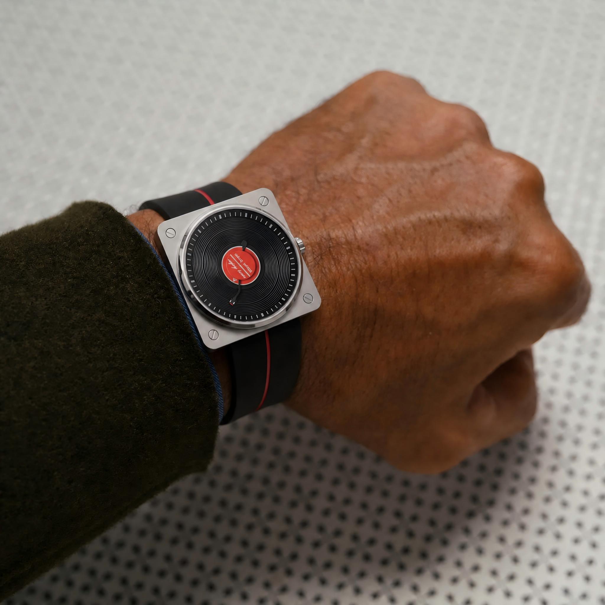 SKU ビニールレコードクォーツメンズ腕時計男性用ヴィンテー - Vintage Watch Collecting のレビューと価格