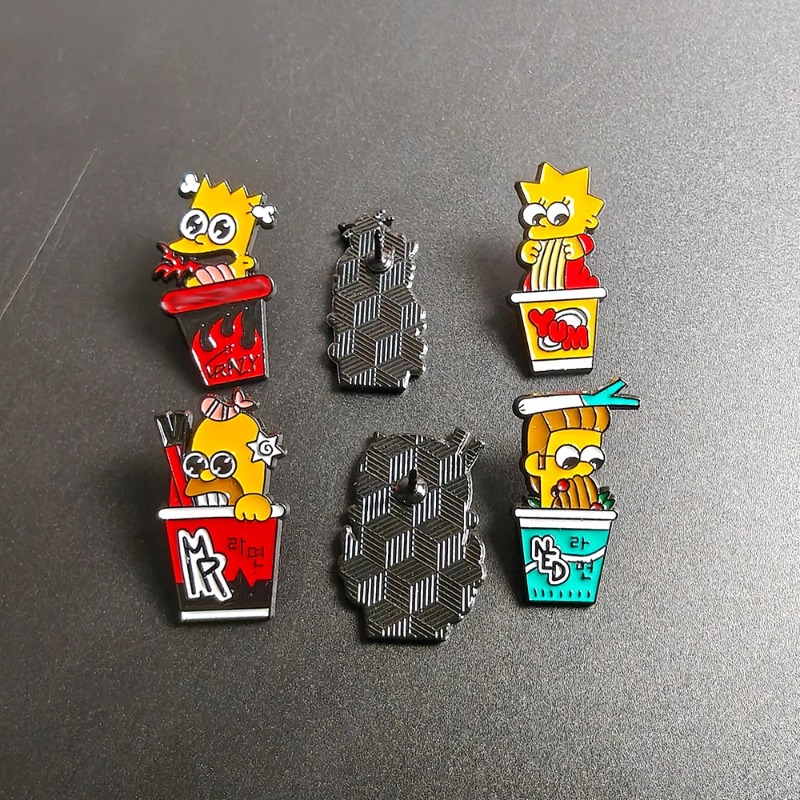 6 個セットシンプソンズかわいい面白いバッジハロウィン漫画エ - Vintage Item のレビューと価格